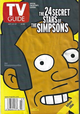 TV Guide December 21-27 2000 Apu Nahasapeemapetilon Collectors Cover Very Rare