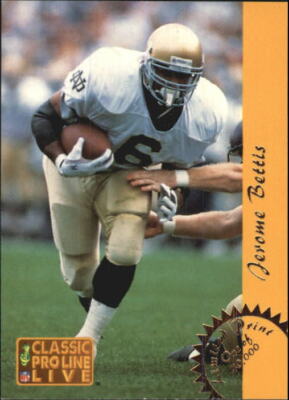 T0233 - 1993 Pro Line Live Lps #LP15 Jerome Bettis Notre Dame Nm-Mt