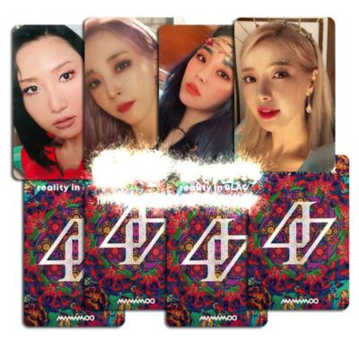 Kpop MAMAMOO 2nd Album Reality in Black Photocard Self Made
