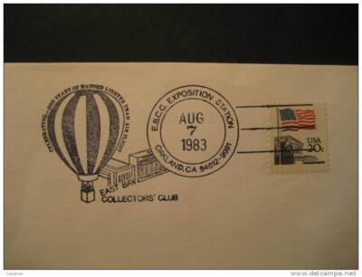 USA Oakland 1983 Flight Club Ballon Ballons Balloon Balloons Luftballons Montgol