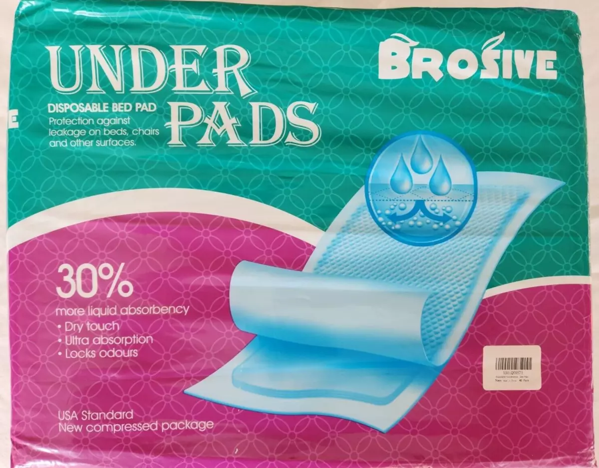 Disposable Incontinence Bed Pads Leak-Proof Breathable Brosive