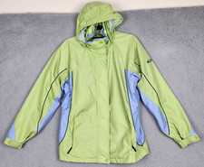 COLUMBIA Jacket Youth Size 18/20 Green Bugaboo Coat Zip Pockets Full Zip