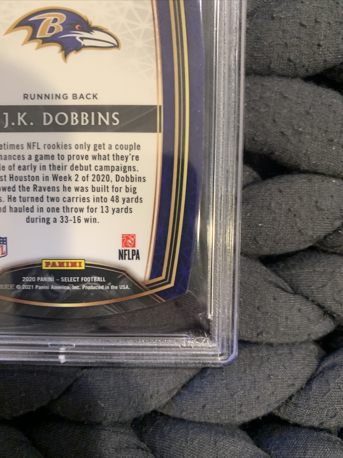 2020 Panini Select JK Dobbins Die-Cut Prizm Purple #252 PSA 10 Gem Mint Pop 2 view 23