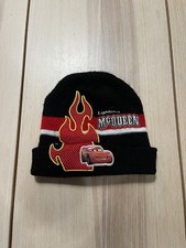 Vintage Y2K Disney Cars Lightning McQueen Flames Beanie