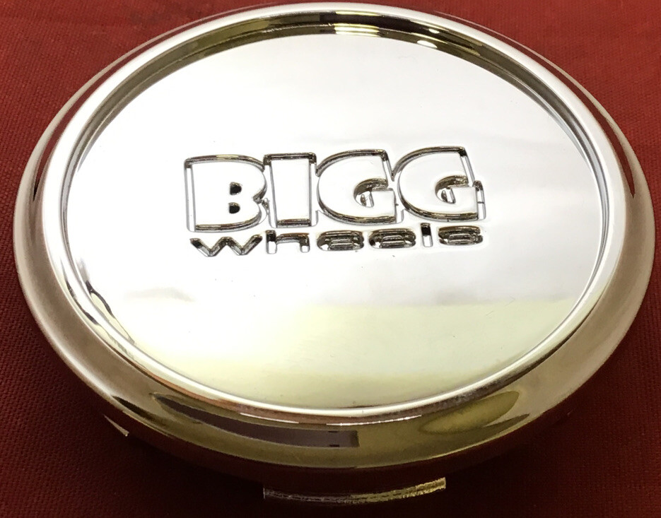 ONE NEW BIGG WHEELS CENTER CAP EMR0406-CAP SG0010 LG1001-51 CHROME 2 3/8