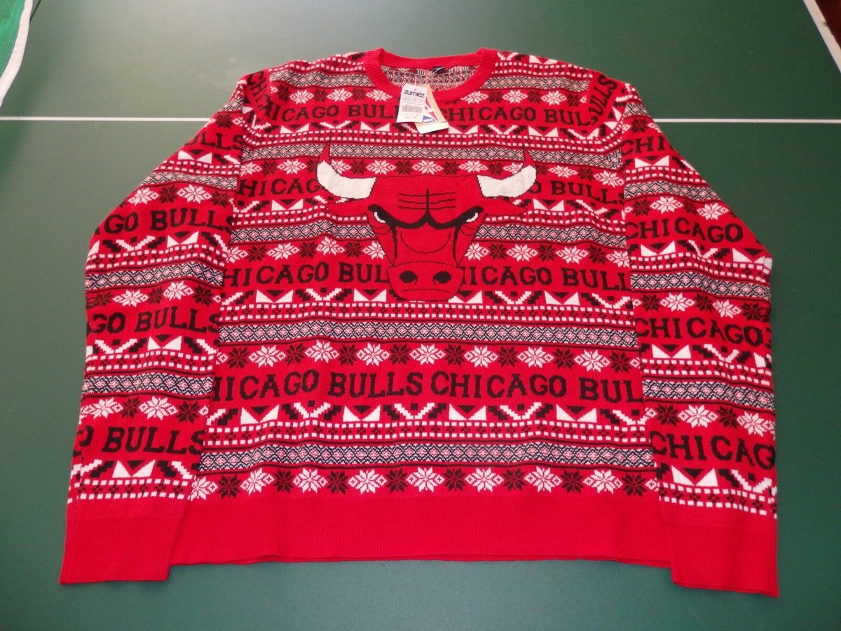 NWT Chicago Bulls Men's Size XXL Ugly Holiday Sweater *Aztek Print NEW! 2XL  | eBay