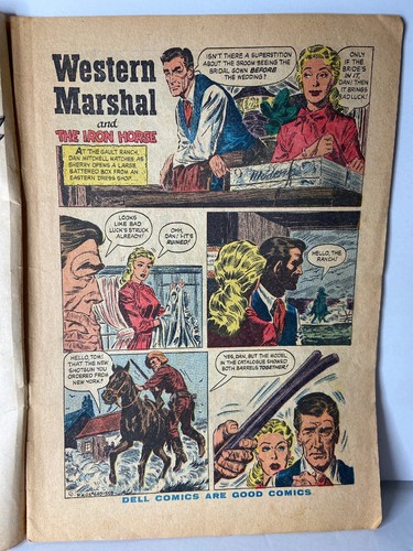 Cómics de Dell 1955 Western Marshal #640 de Ernest Haycox sin clasificación - Imagen 4 de 12