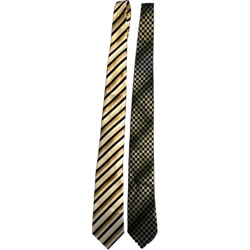 Stafford Essentials Men Necktie Stripes Square Multicolor Set Of 2 - Picture 2 of 6