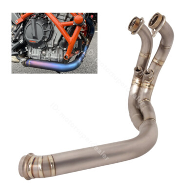 Titanium System Modified Exhaust Front Link Pipe for DUKE 790 890 ADV Norden 901