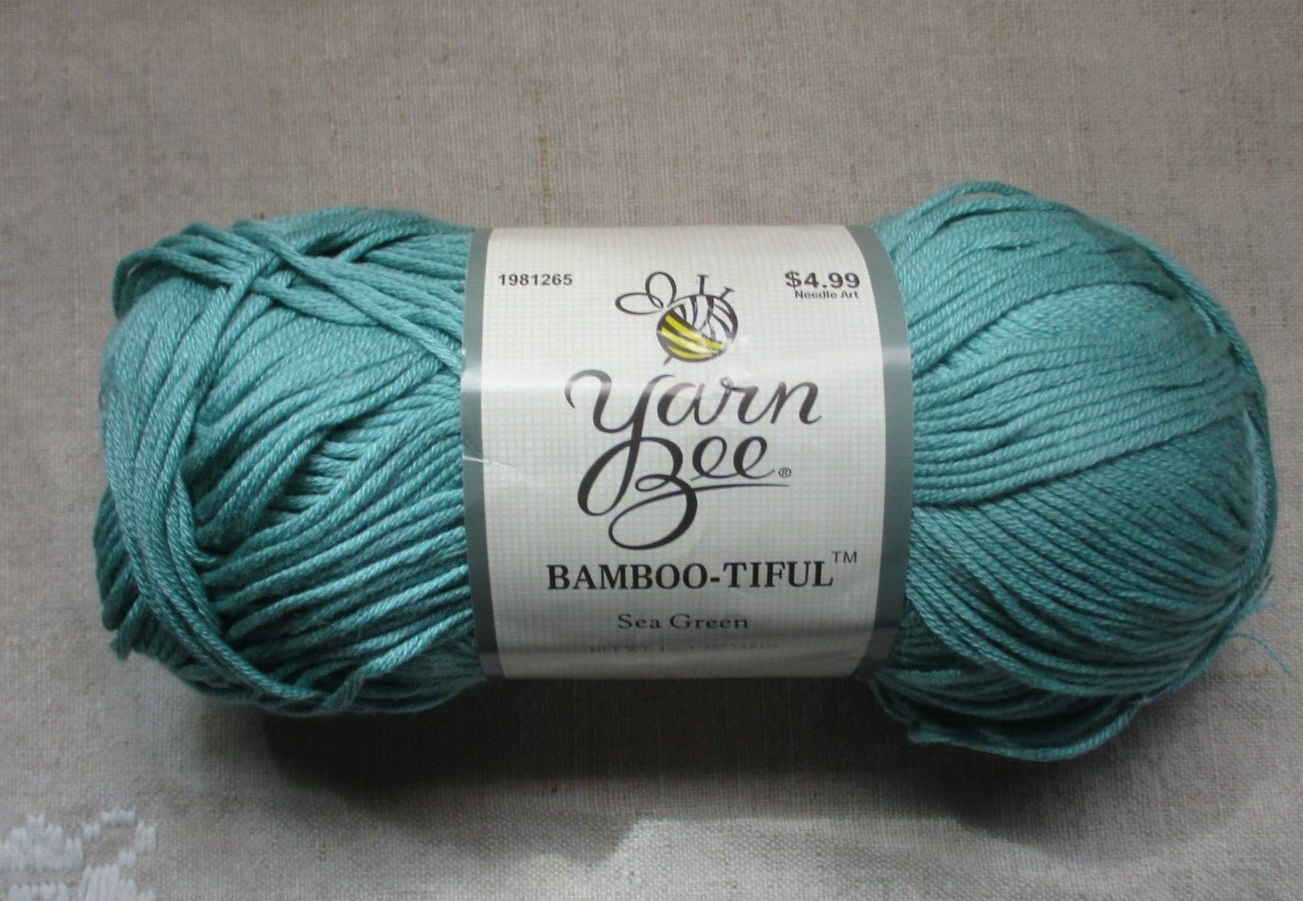 Yarn Bee Bambootiful, Sea Green, 4 oz, 257 yds, 50 Cotton, 50 Viscose Bamboo eBay