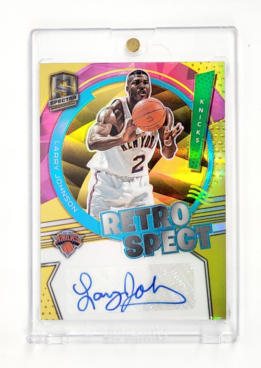 MINT #/10 GOLD PRIZM AUTO 2021-22 Spectra Retrospect LARRY