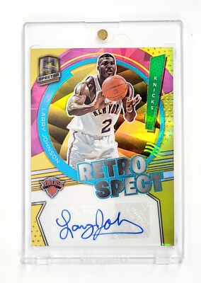 その他 LARRY JOHNSON auto MINT #/10 GOLD PRIZM AUTO 2021-22 Spectra Retrospect LARRY