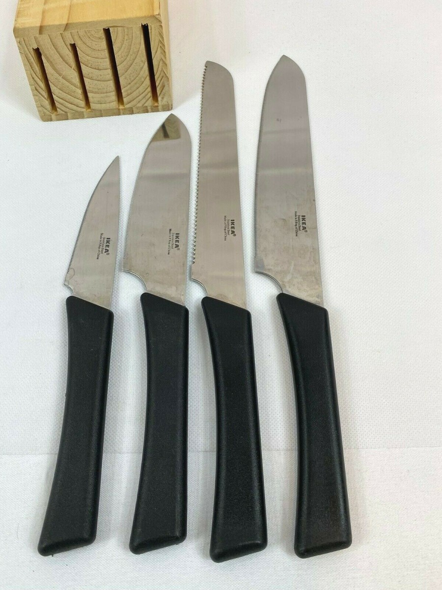 IKEA 4 Piece Stainless Steel Knife Set ~ Length 9.5