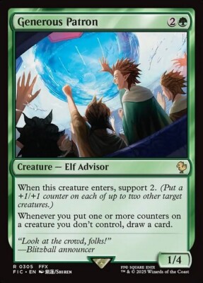 *MtG: GENEROUS PATRON - Commander Final Fantasy Rare - magicman-europe*