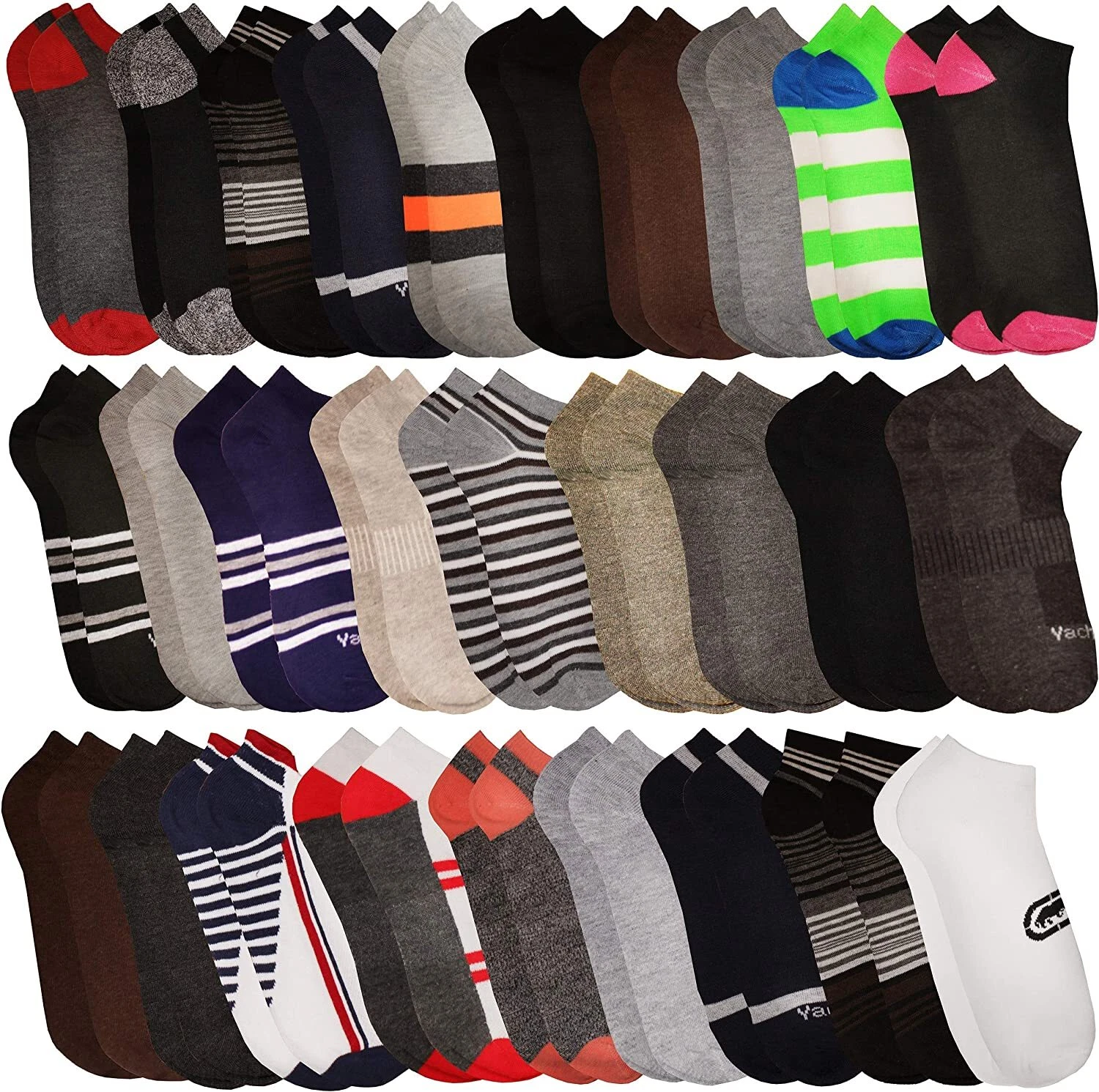 60 Pair Yacht & Smith Unisex Low Cut Thin Comfortable Breathable Sport Socks
Opens in a new window o