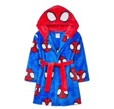 Spiderman Robe Pajamas Cover Boy Girl Toddler 2T 3T 4T 5T Spidey Bathrobe Disney