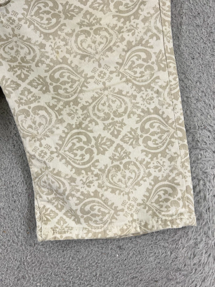 Pantalones Cortos Miss Me Mujer 28 Beige Caqui Carga Bermuda Bling Embellecido CP4021M3 Foto 2 de 4