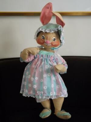 Annalee Hase Mädchen Puppe Ostern 36 '' Hoch 1987