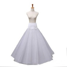 Hoop Petticoat A-line Long Underskirts 2 Layer Dress Wedding Prom Crinoline Chic