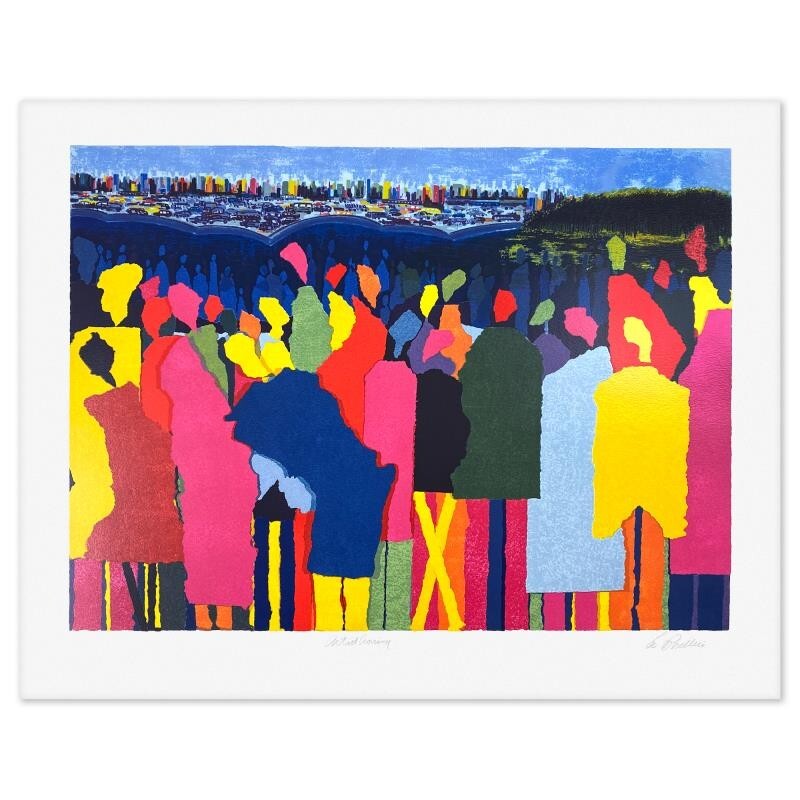 レオ・パッシリコ Leo Posillico「ビーライトバック」版画 #259 Leo Posillico Artist Crossing Limited Edition New York Serigraph
