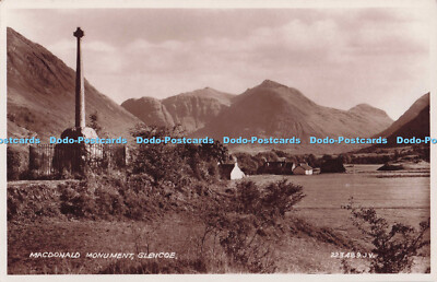 R701148 Glencoe. Macdonald Monument. Valentine. RP