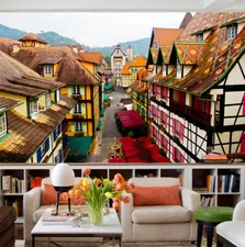 3D Color House ZHUA4975 Wallpaper Wall Murals Removable Self-adhesive Amy