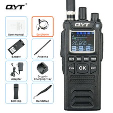 QYT CB-58 Walkie Talkie 27MHz 4W CB Radio Transceiver AM FM Radios  Headset