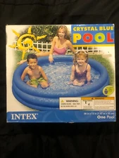 Intex Crystal Blue Pool 58in x 13in Inflatable kiddie Swimming Pool NEW