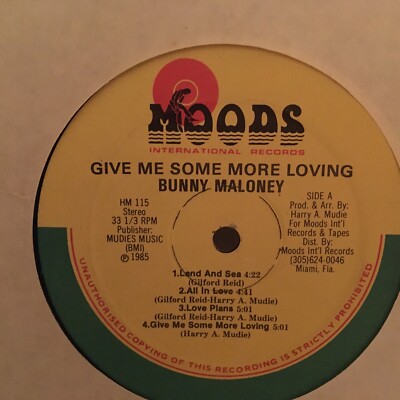 BUNNY MALONEY LP GIVE ME SOME MORE LOVING | eBay