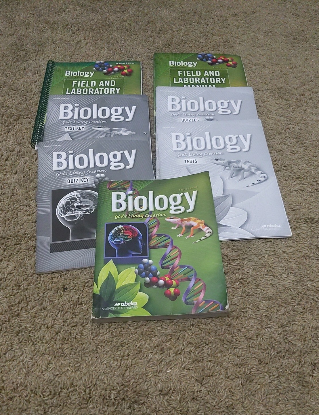 A Beka Biology God's Living Creation Set of 7 Books High School Science