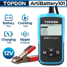 TOPDON AB101 Battery Tester 12V Load Charging System Analyzer 100-2000CCA