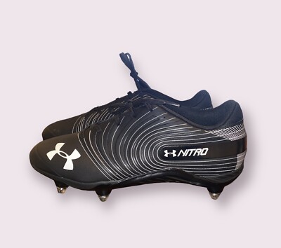 NITRO 17-18 ÜBERSPOON 159cm Under Armour Nitro Football Cleat Shoe Black/White Mens Size