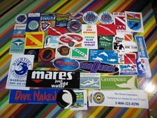 Adesivo surf subacqueo vintage anni 80 90 - PADI Mares Barbados