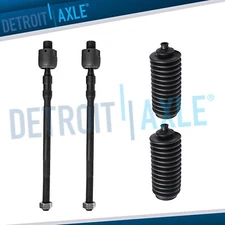 (2) New Front Inner Tie Rod Ends + Boots for 2005 - 2009 Subaru Legacy Outback