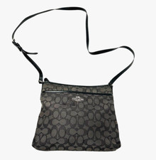 Coach Signature Jacquard Crossbody Khaki With Brown Interior (F29960)