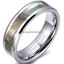 Men's High Polish Tungsten Carbide Ring - 7mm Concave Wedding Band