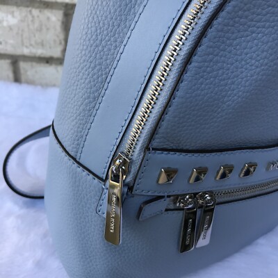 Michael Kors Kenly Medium Studded Leather Backpack Blue NWT Michael Kors Kenly Medium Studded Leather Backpack Blue NWT main image 2