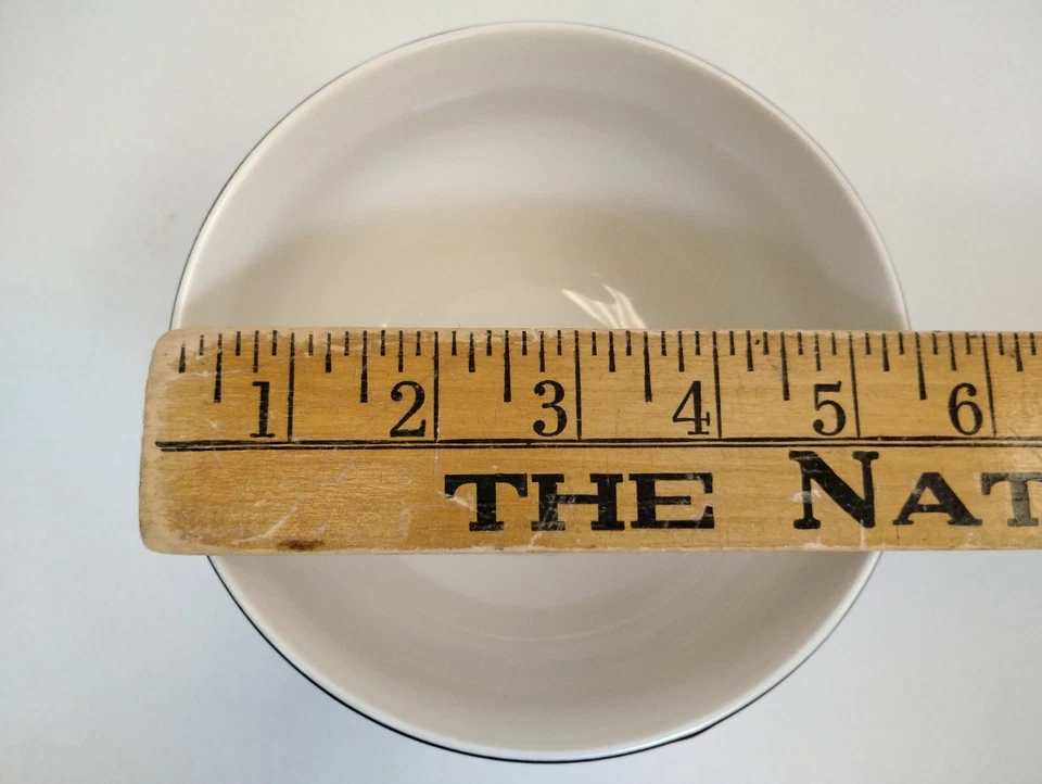 Juego de 8 tazones de sopa/cereal Argyle rojo a cuadros 222 quinta Navidad 5,5" de diámetro raro sin usar Foto 2 de 4