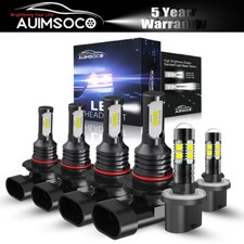 For Buick Rendezvous 2002-2007 6000k Combo Led Headlight Fog Light Bulbs 6pcs
