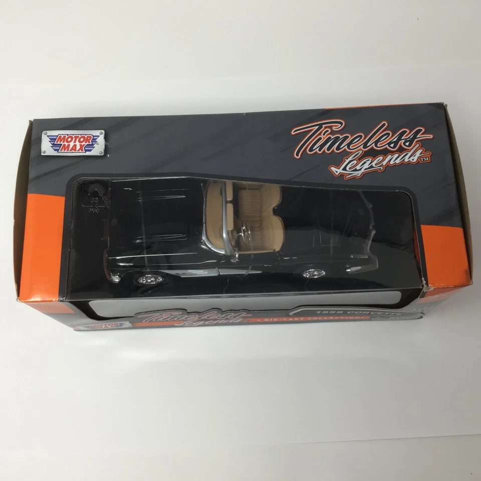 Corbeta Motor Max Timeless Legends 1:24 1959 nueva en caja rara Foto 3 de 4