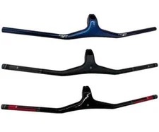 Full Carbon Fiber One-piece Straight Handlebar with 17 Degree Stem 80-110mm