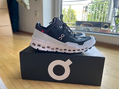 ON Cloudultra Damen Trail Running, 38, schwarz/ weiß, Sehr gut