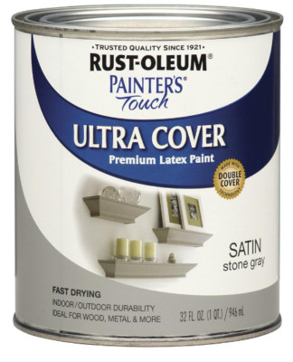Rust-Oleum  Painter's Touch  Ultra Cover Latex Satin Paint - 1 Qt Various Colors