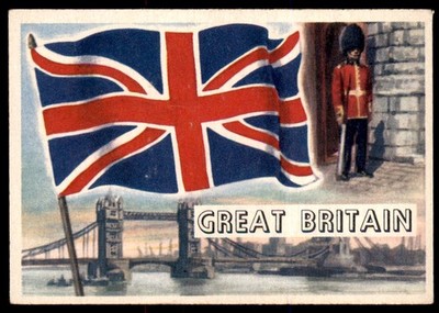 1956 GREAT BRITAIN Topps FLAGS OF THE WORLD #26