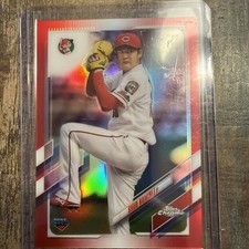 2021 Topps Chrome NPB Shun Namiki #133 Red Refractor /5 (RC)