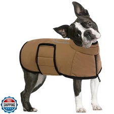AOFITEE Dog Winter Coat, Warm Dog Jackets with Harness Hole, Reflective Pet P