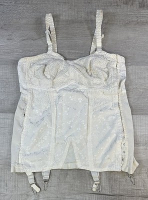 White Distressed Corset Costume Grunge Emo Gothic Punk Women s