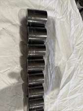 Snap On 6 Point Socket Set 1/2 Drive 3/8-1-1/4 Set Of 14 no 7/16 