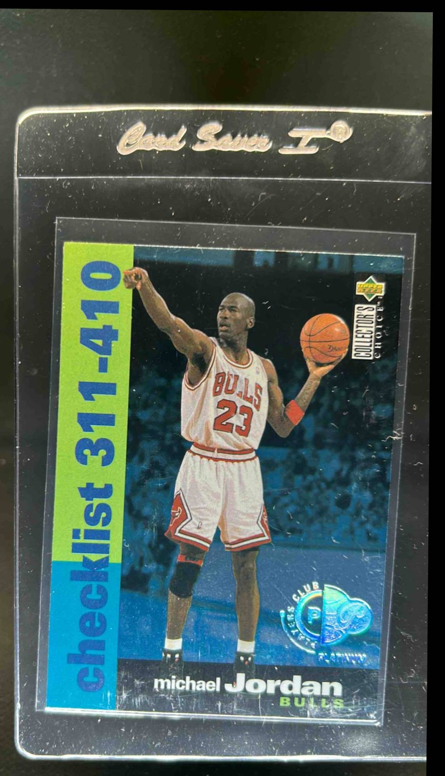 1995-96 Upper Deck Collector's Choice Michael Jordan Platinum Player's Club #410
