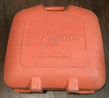Paslode Framing Nailer With Two Batteries Charger Case Paperwork Fuel Nozzle